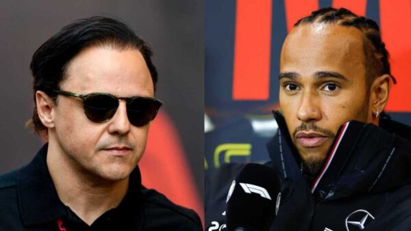 Felipe Massa and Lewis Hamilton