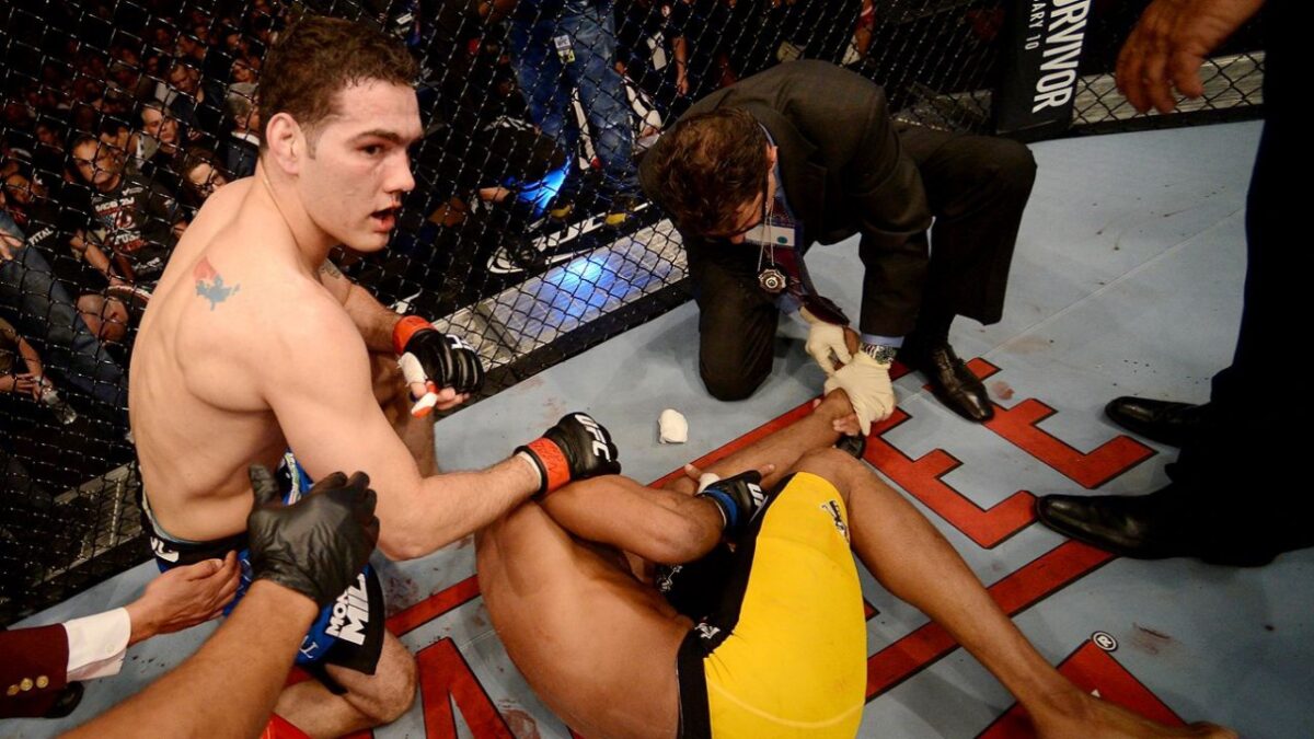 "I Just Begged Him" - Chris Weidman Recalls Promise to Dana White Before Anderson Silva Fight 1 Chris Weidman reflects on his mindset after Anderson Silva's injury