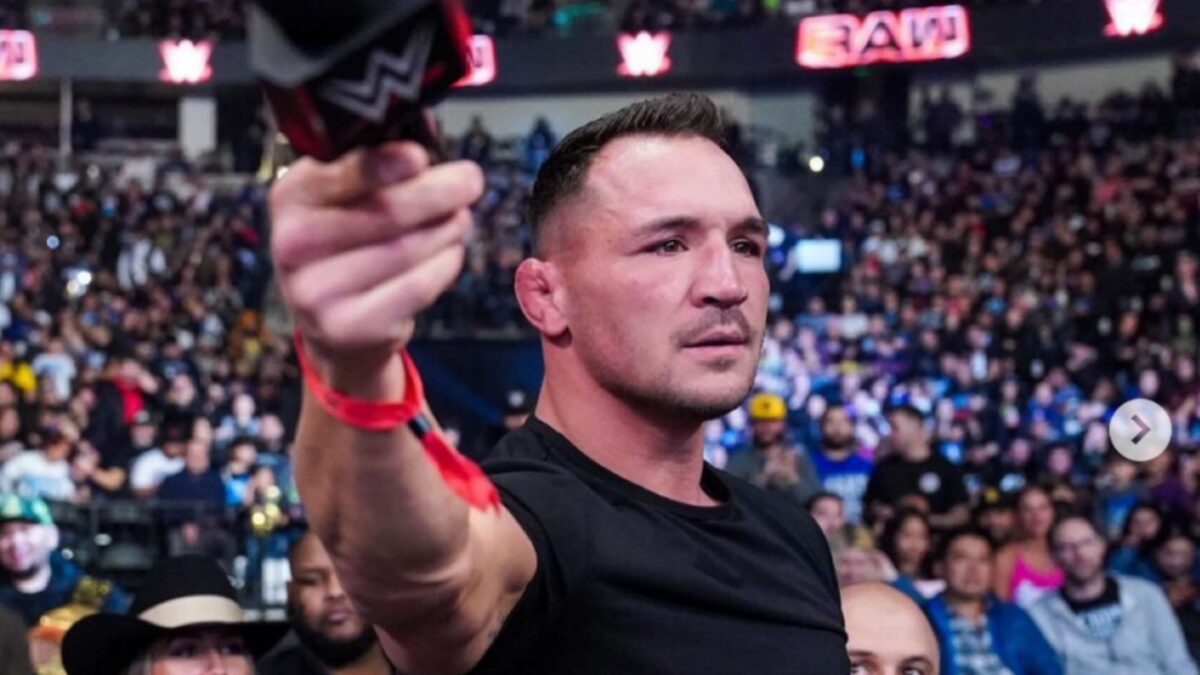 Michael Chandler Wife's Reality Check Amidst Conor McGregor Saga Helped UFC Star Move On 1 Michael Chandler at WWE RAW