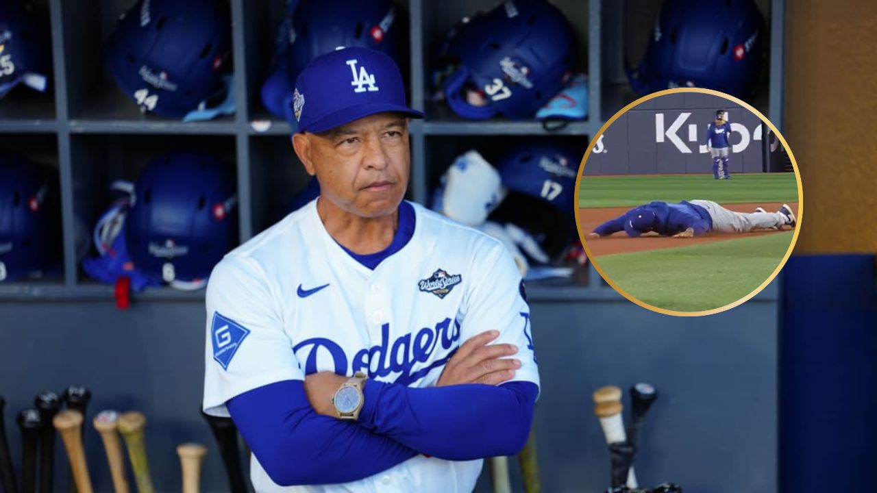 (Video) Dave Roberts Trips and Face-Plants into Dirt During Footrace Before Game 6 Against Blue Jays