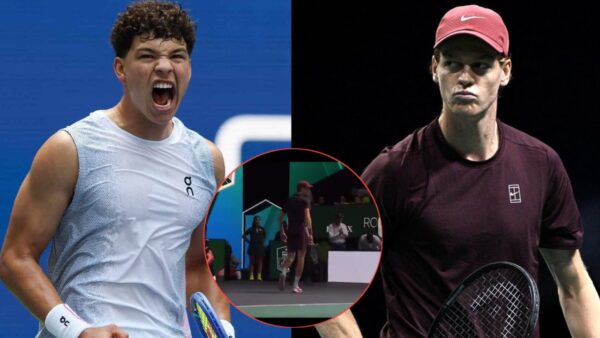 Ben Shelton and Jannik Sinner (via X/The Tennis Letter/Tennis Temple)