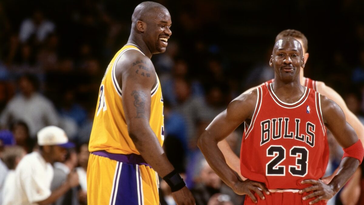 Shaquille O'Neal 'Blindly' Places His Trust in Stephen Curry's Warriors When it Comes to the Playoffs 1 Shaquille O'Neal and Michael Jordan