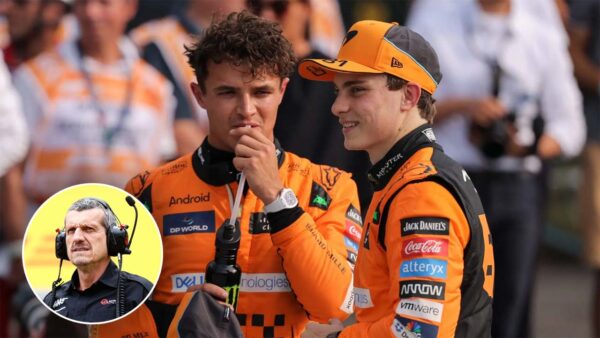Oscar Piastri and Lando Norris (via IMAGO), Guenther Steiner (via Getty)