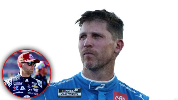 Denny Hamlin (via Getty), William Byron (via Imagn)