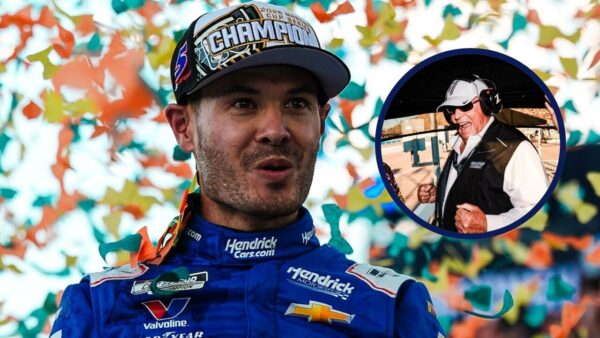 Kyle Larson and Rick Hendrick