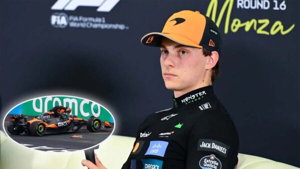 Oscar Piastri (via Getty, Screenshot via F1)