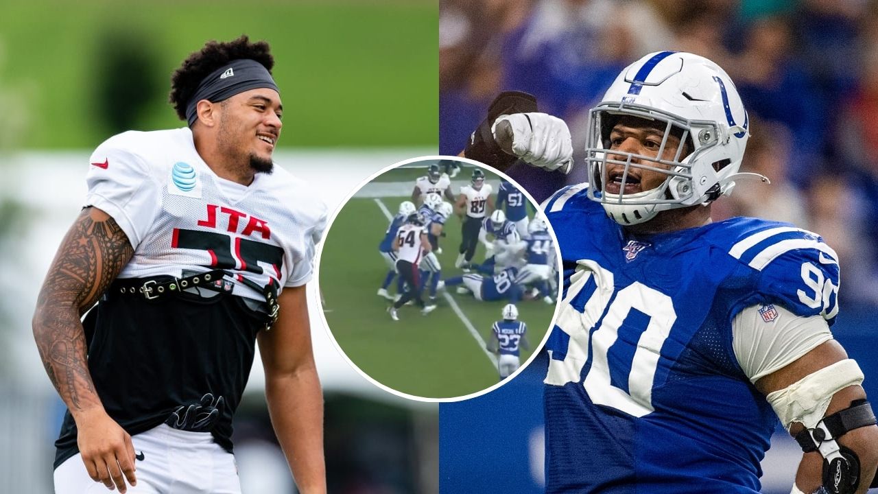 (Video) Brutal Collision with Tyler Allgeier Leads to Colts DT Grover Stewart Getting Knocked out