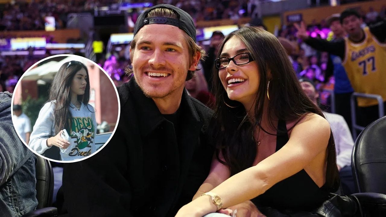 (Video) Madison Beer Shows Silent Support for Boyfriend Justin Herbert by Rocking Oregon Ducks Sweatshirt in Sherman Oaks