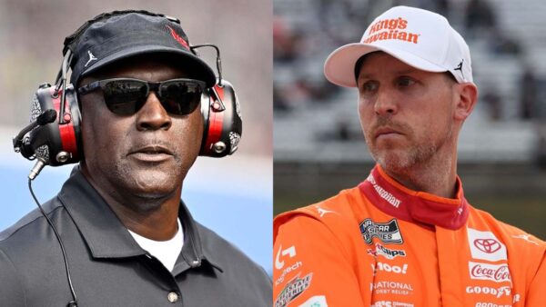 Michael Jordan (via Getty), Denny Hamlin (via XPB)