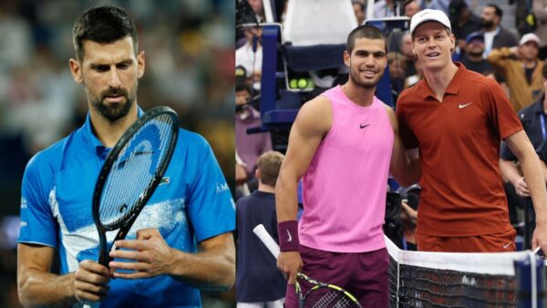 Novak Djokovic, Carlos Alcaraz, Jannik Sinner