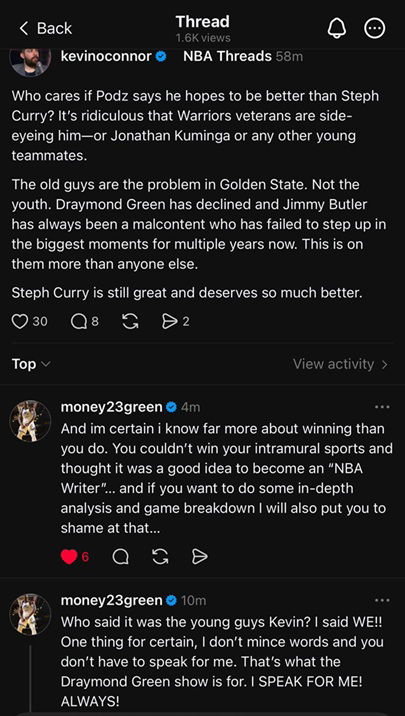 Draymond Green's replies