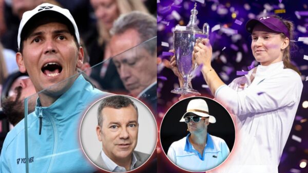 Stefano Vukov, Jon Wertheim, Andy Roddick, Elena Rybakina