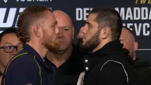 Islam Makhachev vs. Jack Della Maddalena face-off