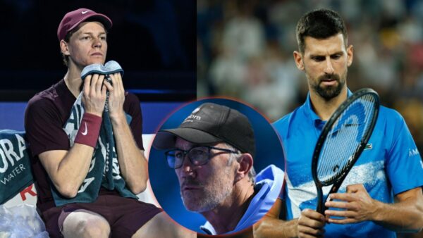 Jannik Sinner, Darren Cahill, Novak Djokovic