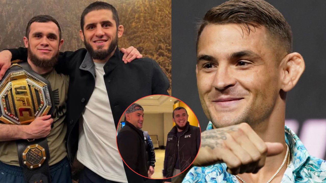 Dustin Poirier Meets Islam Makhachev ‘Look-Alike’ Ahead of UFC 322