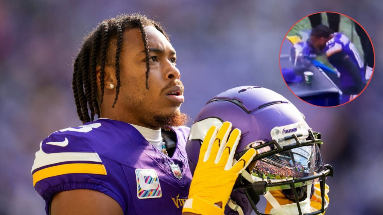 (Video) Justin Jefferson’s Extreme Frustration During Bears Game Indicates He’s Losing Patience With JJ McCarthy