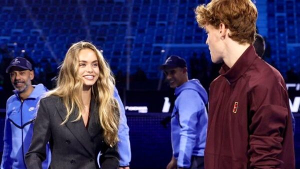 Laila Hasanovic and Jannik Sinner (via X/Sinner's file)