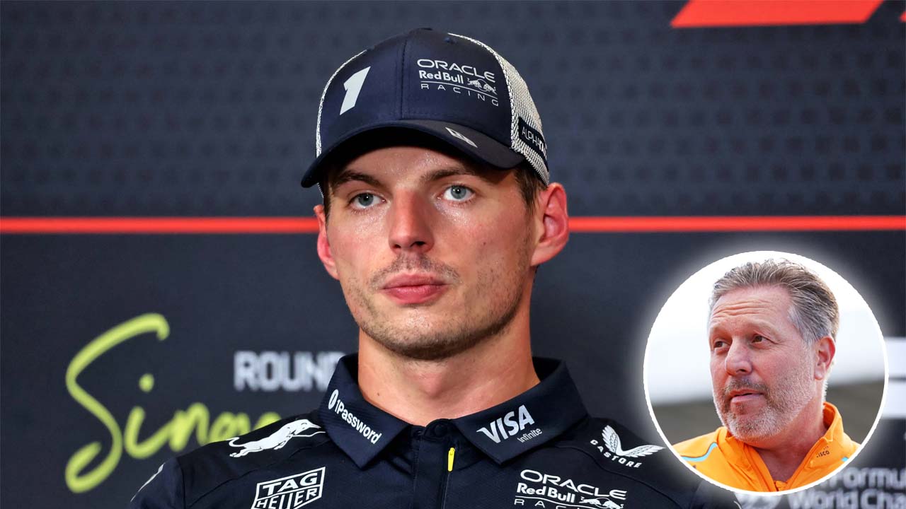 McLaren’s Zak Brown Insists Max Verstappen Is “Too Aggressive” on the track
