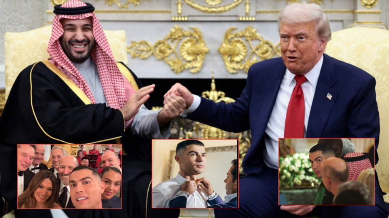 Cristiano Ronaldo Joins Saudi Crown Prince and US President Donald Trump at White House Dinner