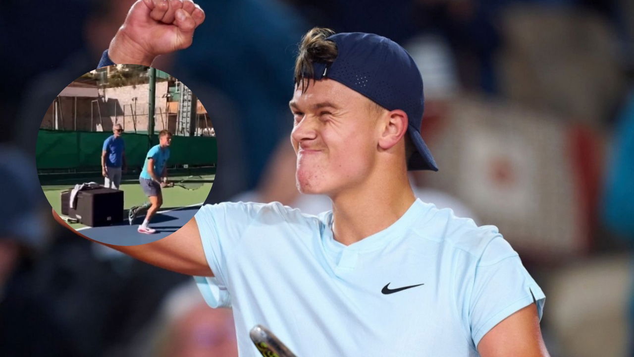 (Video) Holger Rune Spotted Practicing on Court for First Time Since Horror Injury