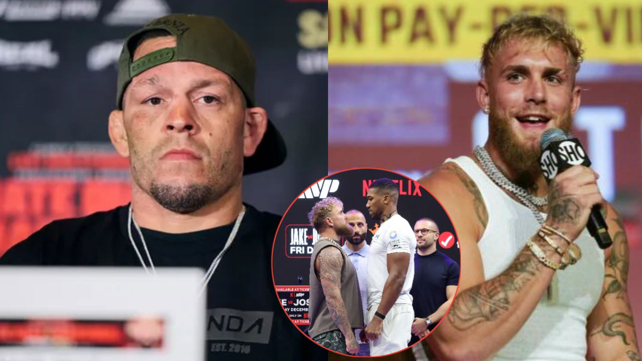 Nate Diaz Gets Insulted by Jake Paul for Showing Support in Anthony Joshua Fight
