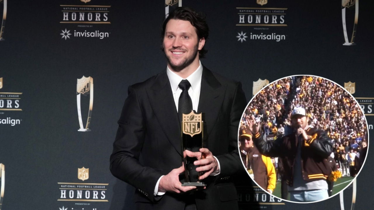 (Video) Bills’ Josh Allen Turns Jersey Retirement Into a Subtle Roast of Wyoming Rivals