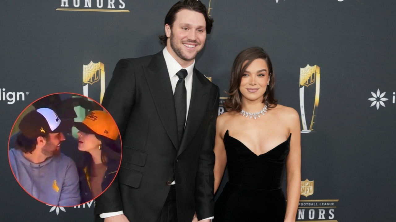 (Video) Josh Allen Shared a Special Moment with Hailee Steinfeld at His Wyoming Jersey Retirement