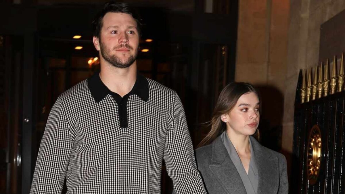 (Video) Josh Allen Shared a Special Moment with Hailee Steinfeld at His Wyoming Jersey Retirement