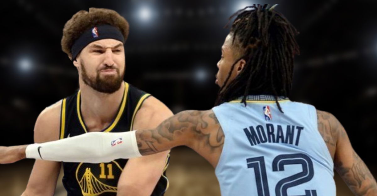 (Video) Chaos Ensues After Ja Morant Puts Finger in Klay Thompson’s Face During Mavs vs. Grizzlies