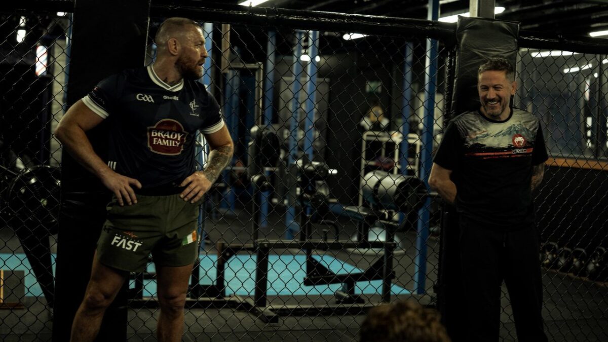 Conor McGregor Meets 'Death' After Undergoing Psychedelic Treatment in Mexico 1 Conor McGregor with coach John Kavanagh