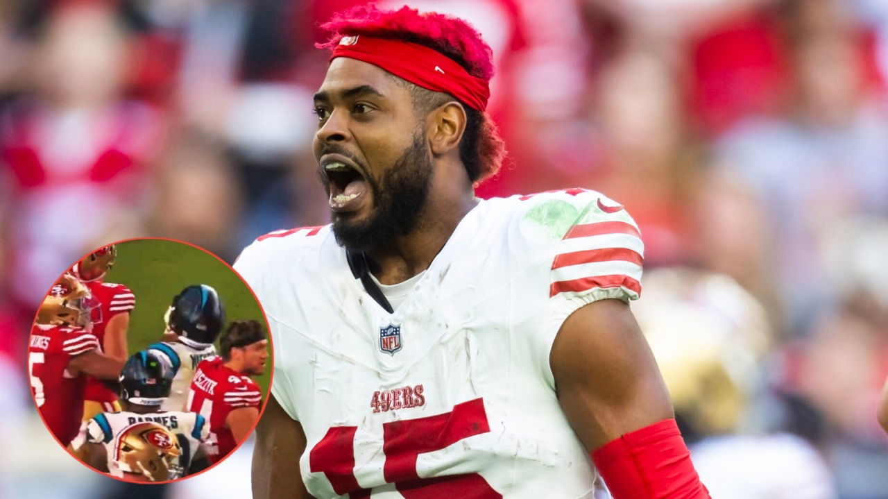 (Video) Panthers Safety Tre’von Moehrig’s Cheap Shot Leads to Jauan Jennings Losing His Mind During MNF Game