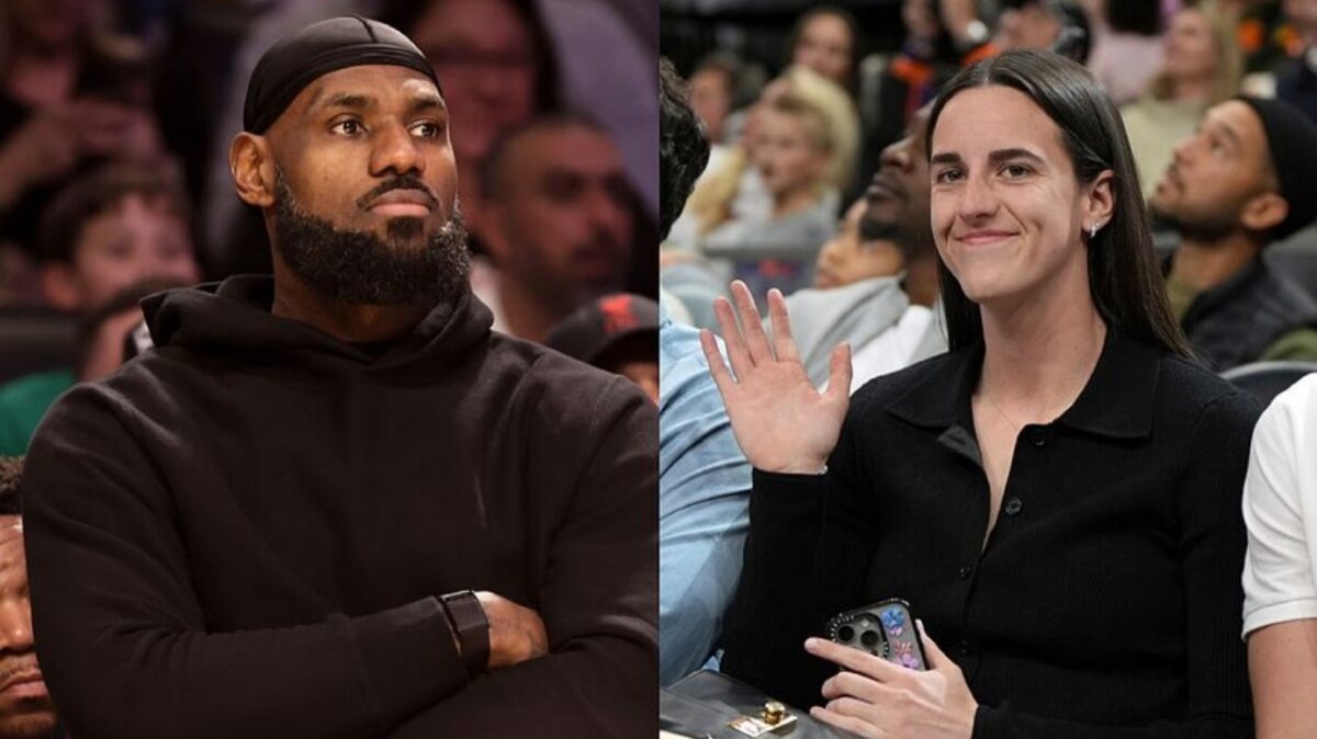 caitlyn clark and Lebron James