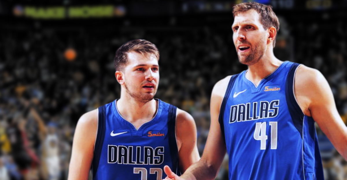 Luka Doncic Jokes with Dirk Nowitzki About Struggling to Get in His $5 Million Bugatti