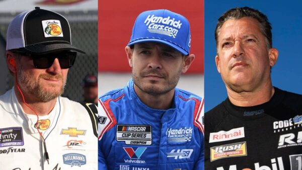 Dale Earnhardt Jr., Kyle Larson and Tony Stewart