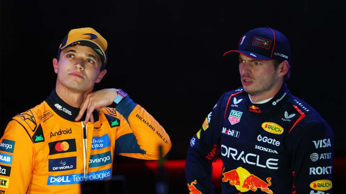 (Video) Max Verstappen Blasts F1 Reporter Over "Stupid Grin" After Losing 2025 Championship to Lando Norris 1 Lando Norris and Max Verstappen (via Red Bull)