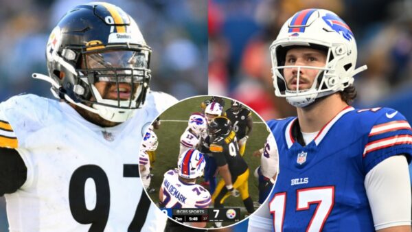 Steelers’ Cam Heyward Claims Josh Allen Kneed Him in the Stomach During Bills Game