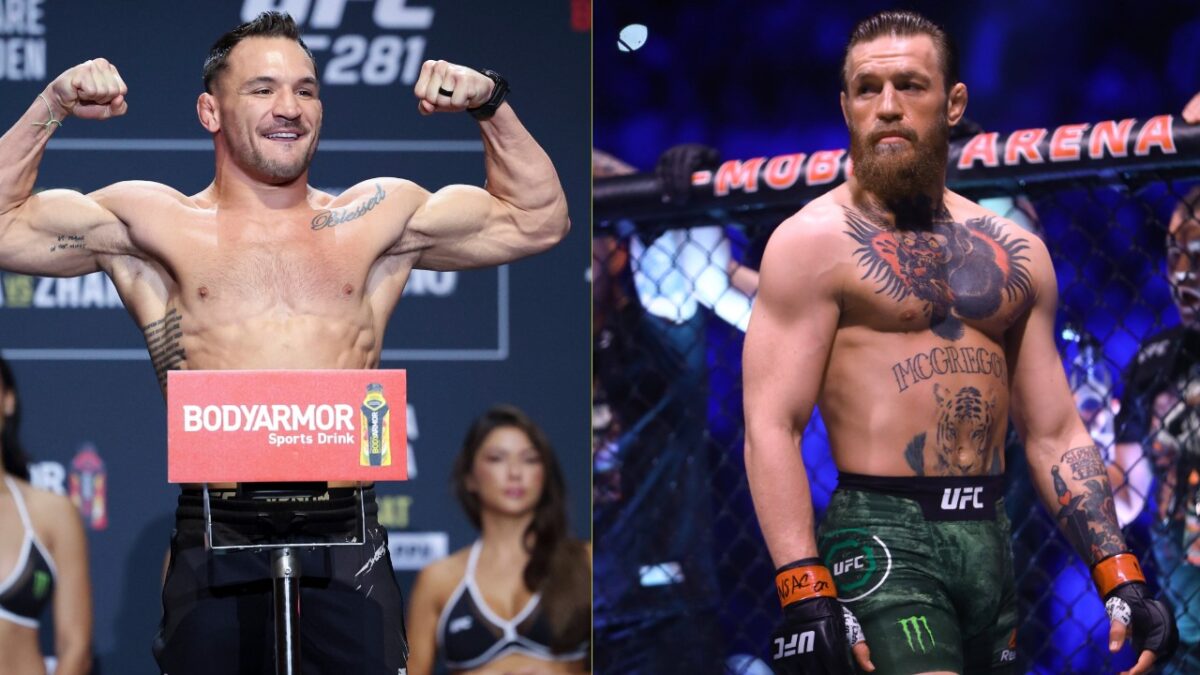 Conor McGregor vs.  Michael Chandler face to face
