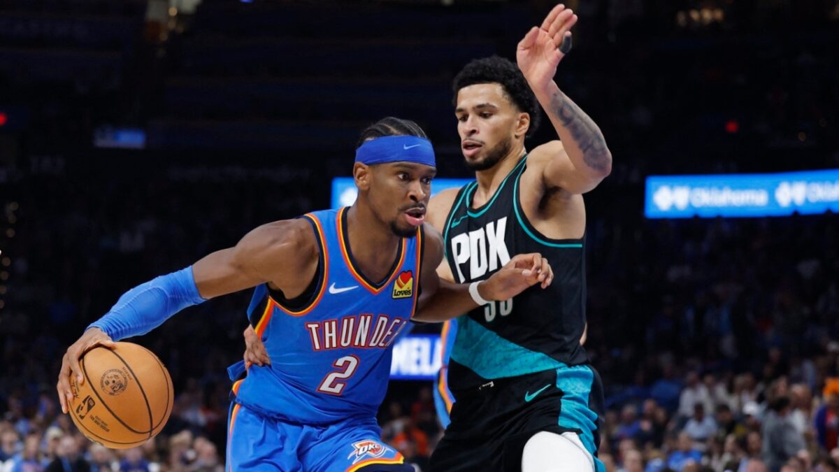 Shai Gilgeous-Alexander against the Portland Trail Blazers