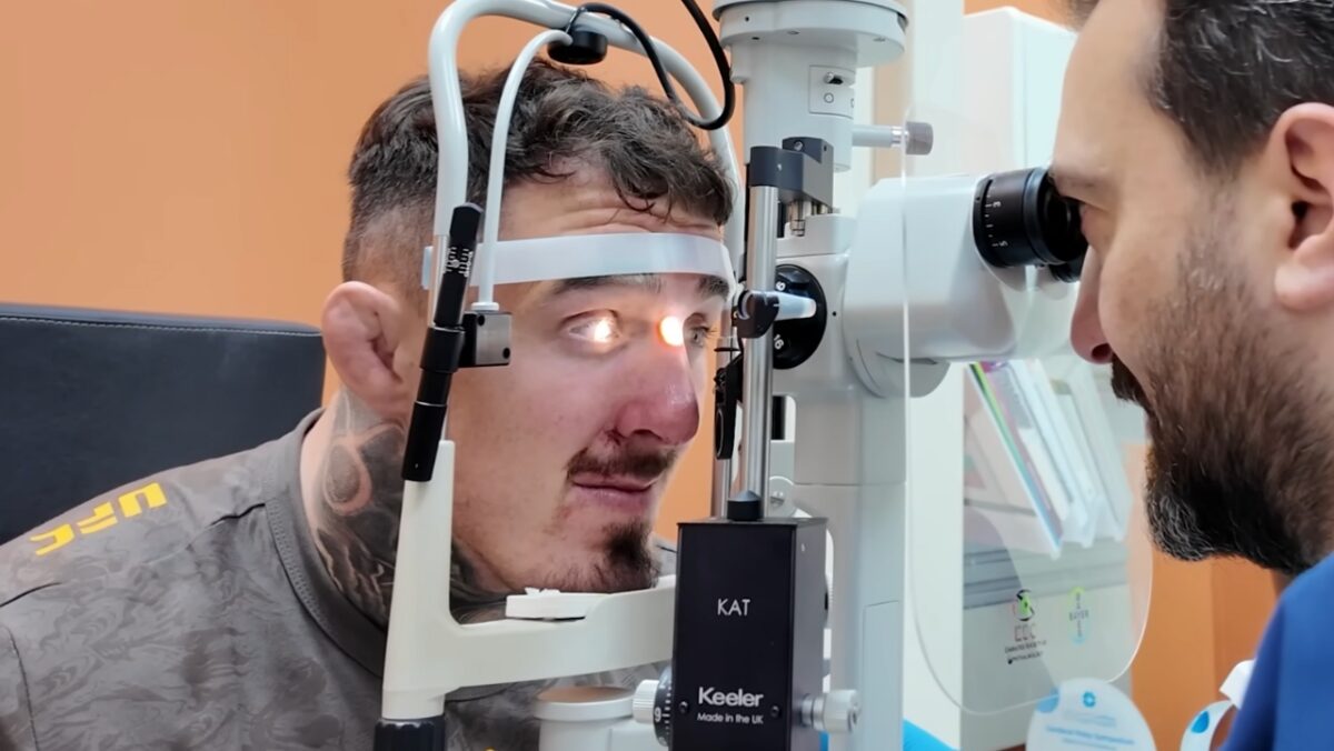 Tom Aspinall's eye injury