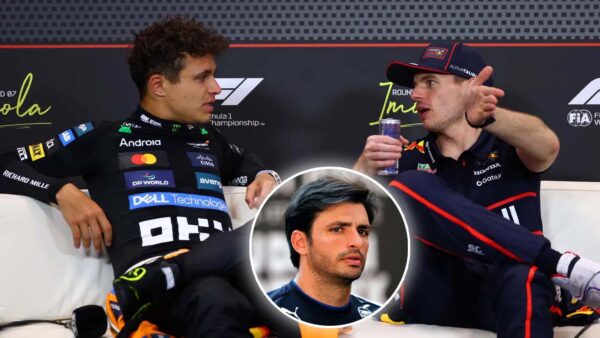 Lando Norris and Max Verstappen (via Red Bull), Carlos Sainz (via Getty)