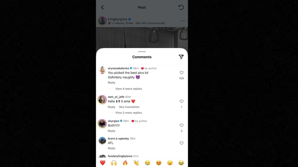 Aryna Sabalenka Jokingly Brands Nick Kyrgios ‘Naughty’ as they Celebrate Christmas Early Before Controversial ‘Battle of the Sexes’ 1 Aryna Sabalenkas reaction