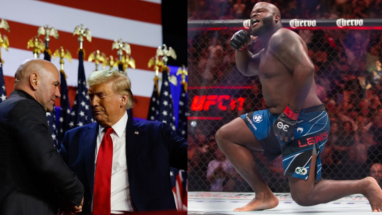 Dana White Hints at Donald Trump’s Favorite Fighter Derrick Lewis Being on White House Card