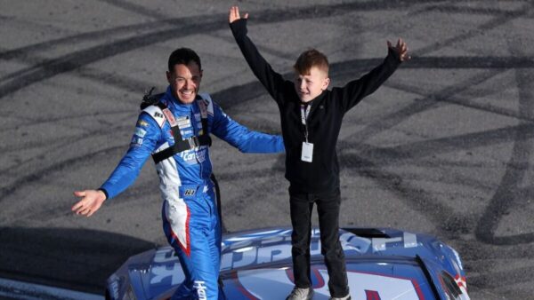 Kyle Larson and Owen Larson