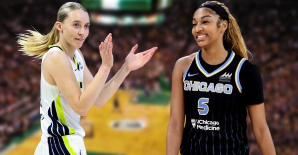 WNBA stars Paige Bueckers and Angel Reese
