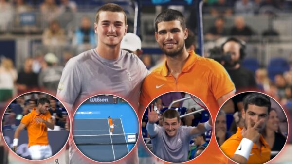 Joao Fonseca and Carlos Alcaraz met in an exhibition event in Miami