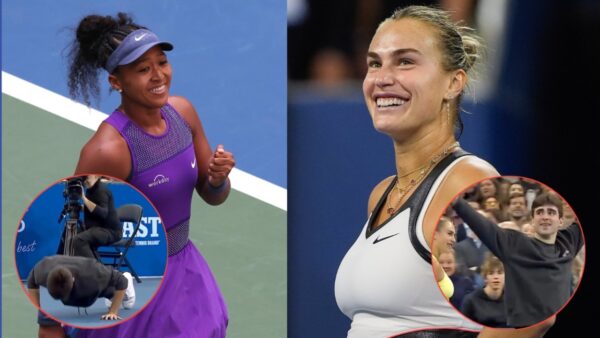 (Video) Naomi Osaka Punishes Fan by Making Him Do Push-Ups During Clash with Aryna Sabalenka