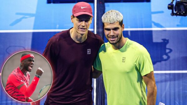 Frances Tiafoe, Jannik Sinner, Carlos Alcaraz