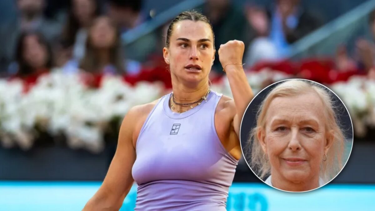 Aryna Sabalenka and Martina Navratilova