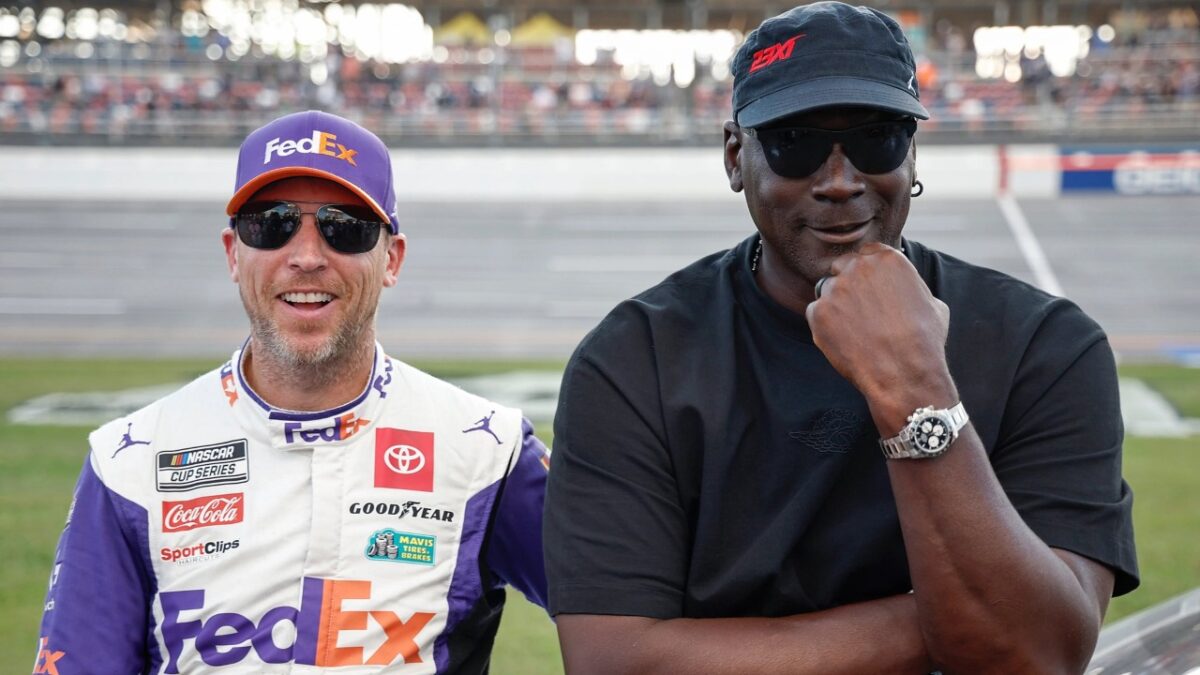 Michael Jordan Brings Up $5 Million Gambling Loss To Troll NASCAR Driver Salaries 1 23XI Racing co-owners Denny Hamlin and Michael Jordan