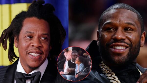 WATCH: Floyd Mayweather Pulling Out Wads of Cash In Front of Billionaire Rapper Jay-Z Goes Viral